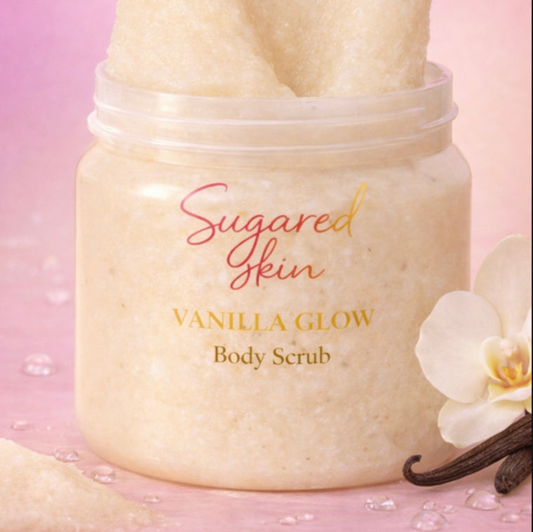 Sugared Skin Vanilla Glow Body Scrub 12oz.