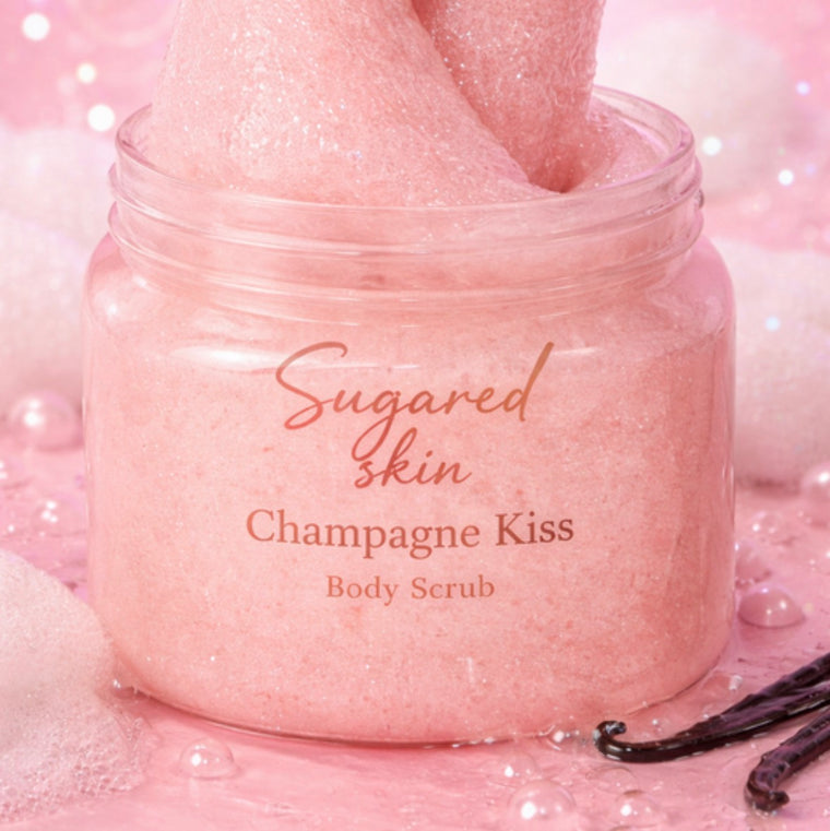 Sugared Skin Champagne Kiss Body Scrub 12oz.