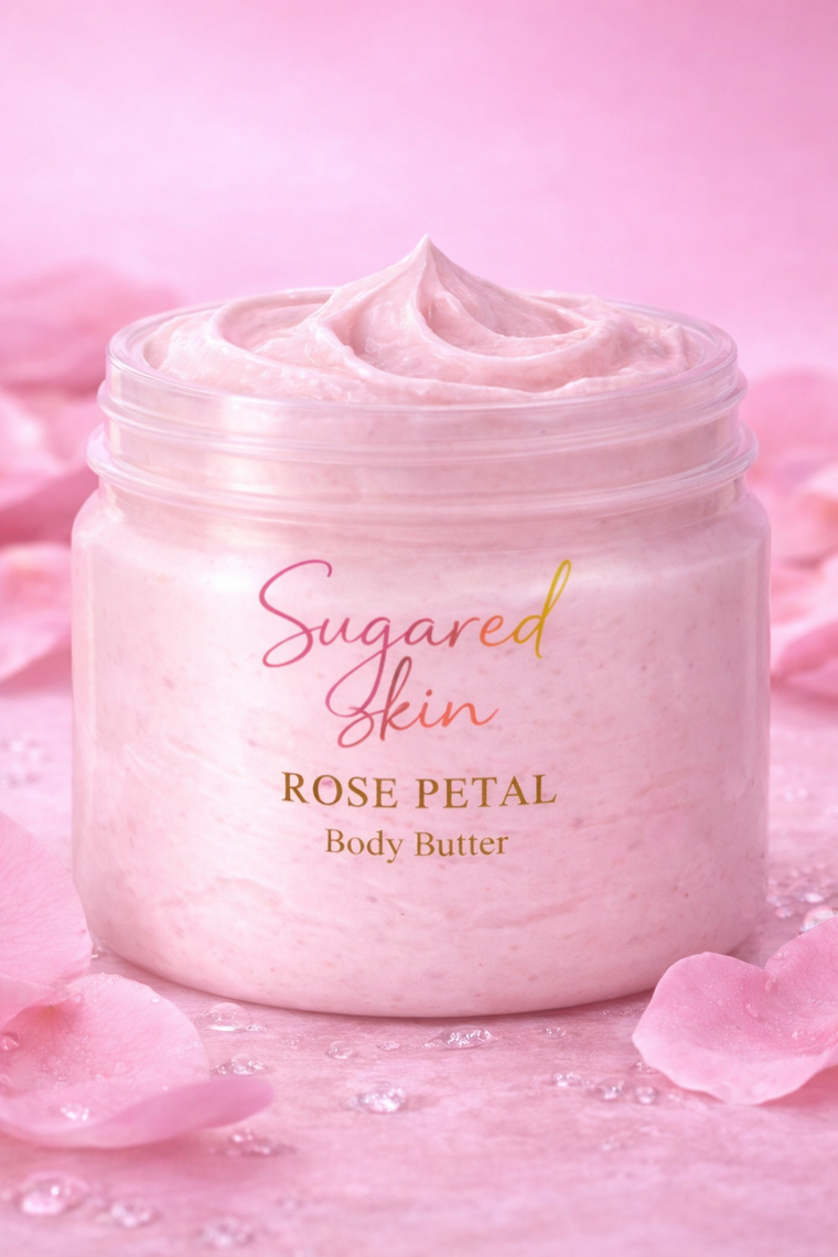 Sugared Skin Rose Petal Body Butter 12oz.
