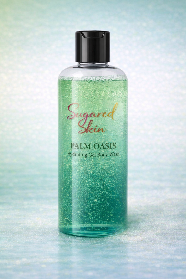 Sugared Skin Palm Oasis Nourishing & Moisturizing Body Wash 8oz.