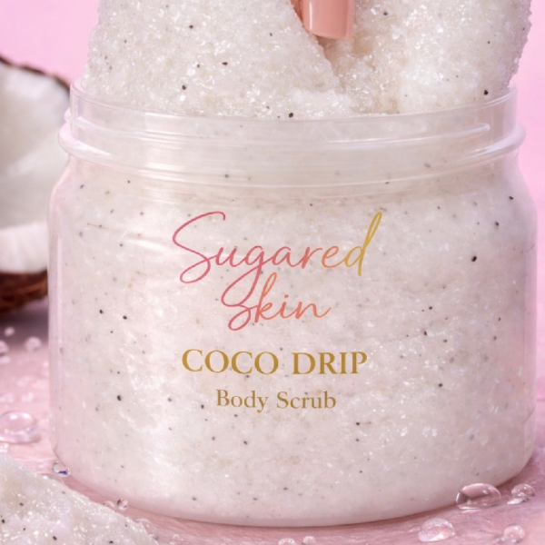 Sugared Skin Coco Drip Body Scrub 12oz.
